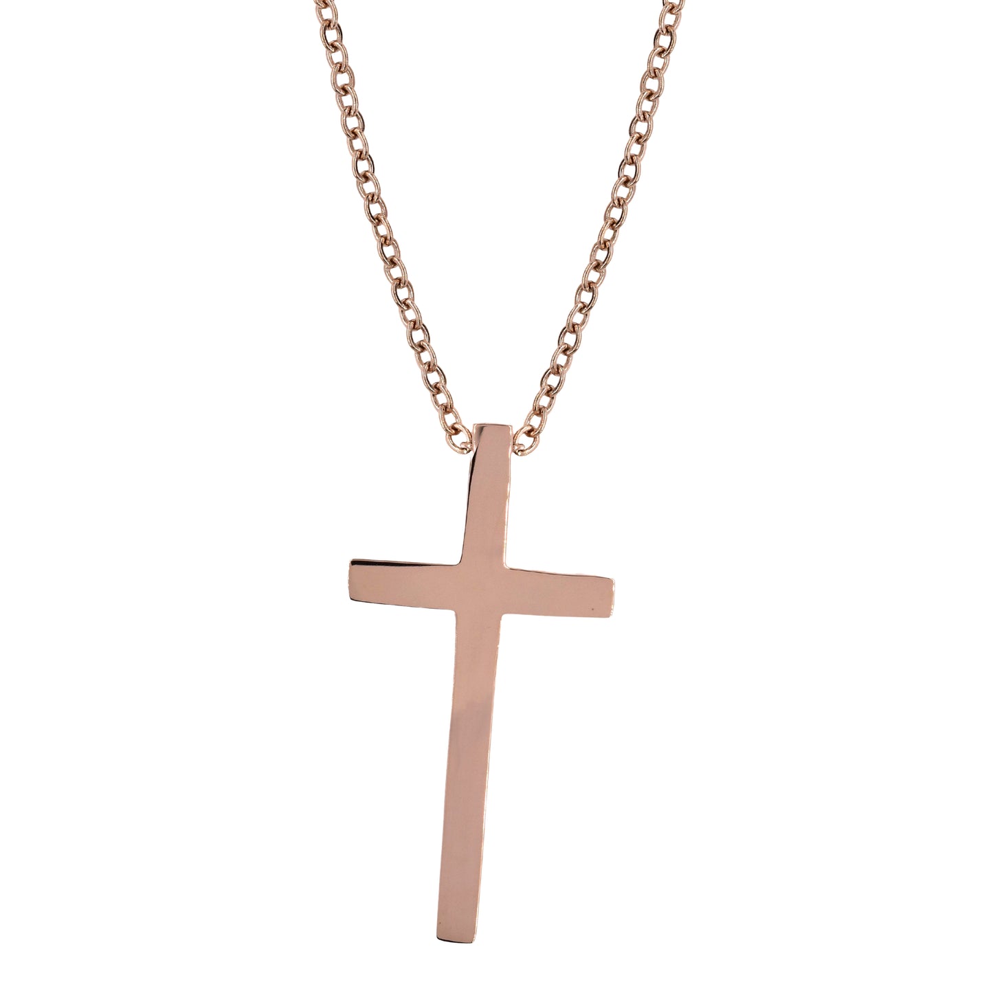 Buy 1 get 1 FREE - Stainless steel plain cross necklace - Cross: L31mm x W15mm chain: 45cm + 5cm extension chain - SSYN2086