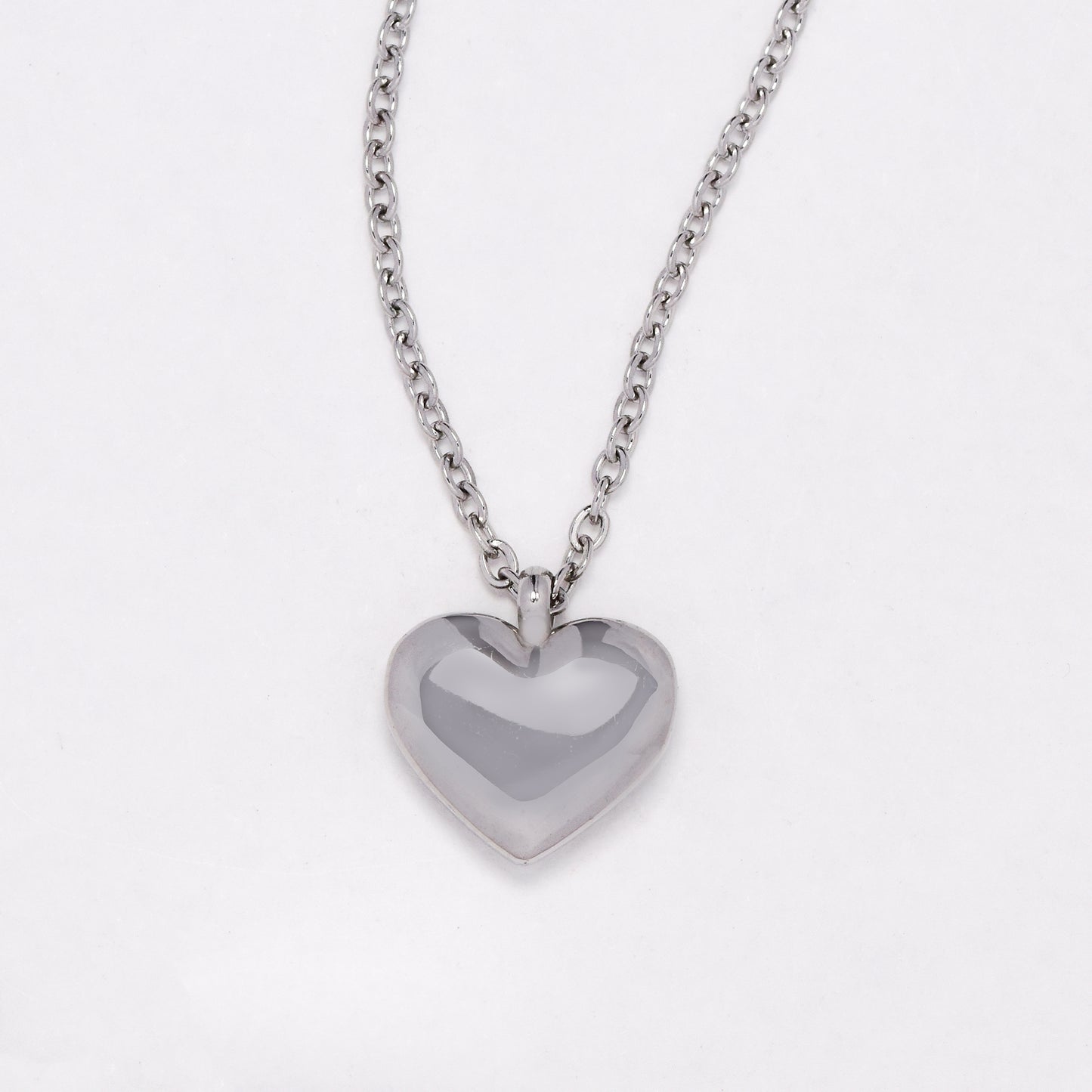 Stainless steel 37cm + 5cm heart necklace - SSYN2104A