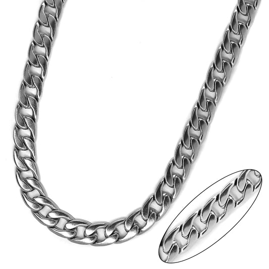 Buy 1 get 1 FREE - Stainless steel curb 11mm x 55cm chain - SSYN2131