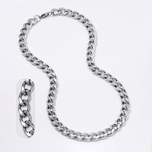 Buy 1 get 1 FREE - Stainless steel curb 11mm x 55cm chain - SSYN2131