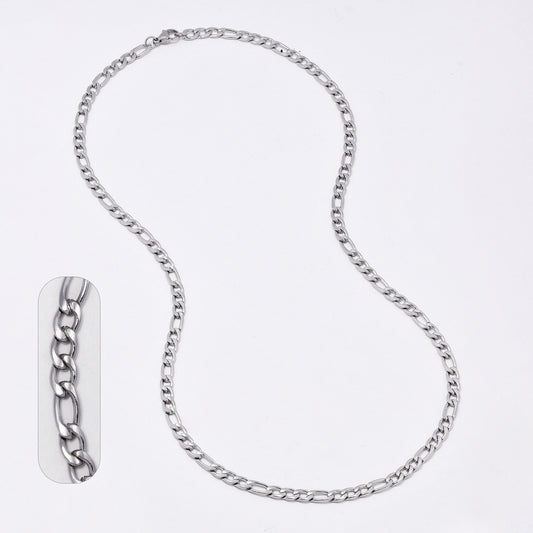 Stainless steel figaro 4.5mm x 55cm chain - SSYN2134