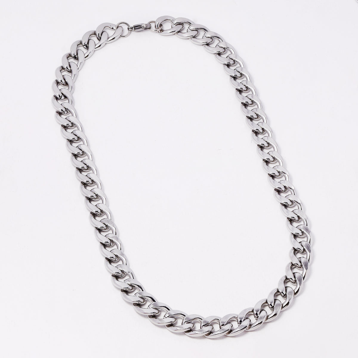 Stainless steel curb 13mm x 55cm chain - SSYN3537
