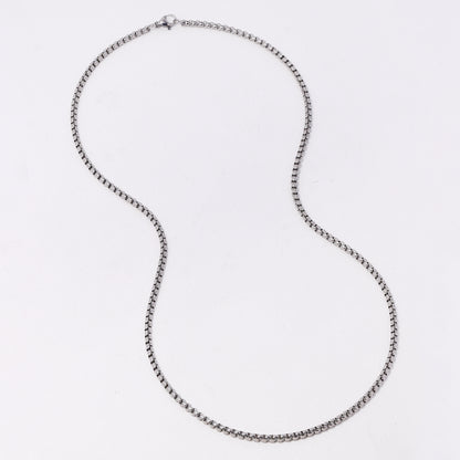 2 Pack Stainless steel Rolo 3mm x 60cm chain - SSYN3703