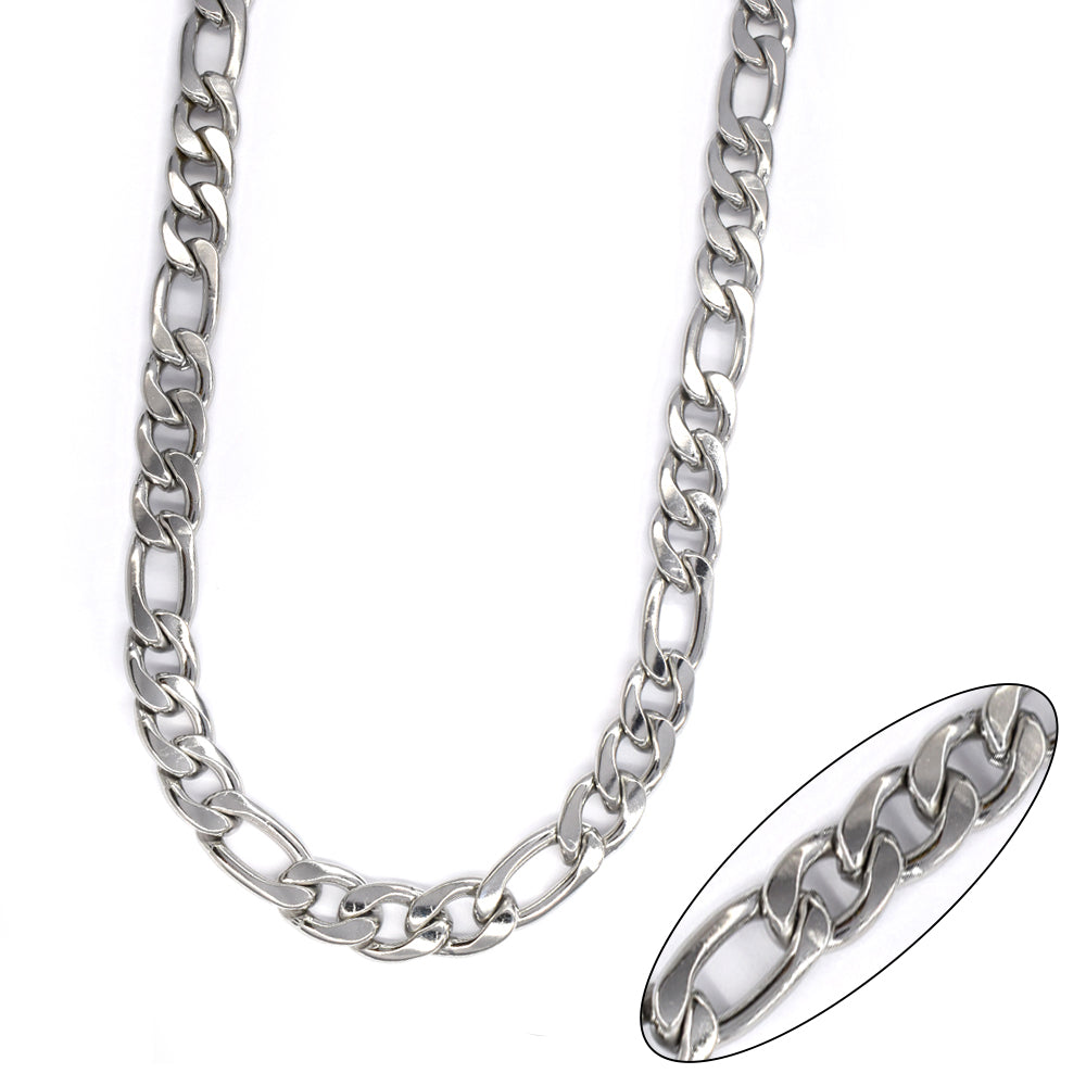 Buy 1 get 1 FREE - Stainless steel 10mm x 55cm figaro chain - SSYN4130