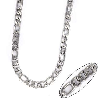 Buy 1 get 1 FREE - Stainless steel 10mm x 55cm figaro chain - SSYN4130