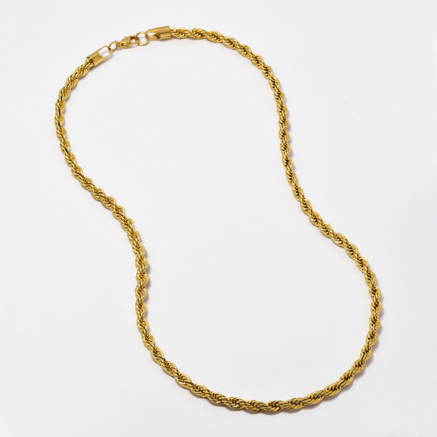 Stainless steel 5mm x 55cm rope chain - SSYN4590