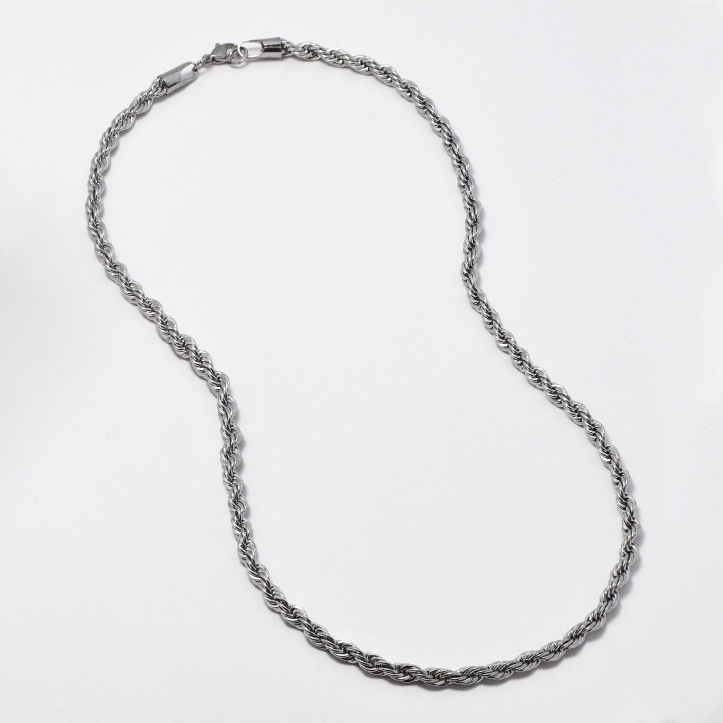 Stainless steel 5mm x 55cm rope chain - SSYN4590