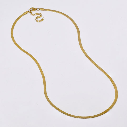 Stainless steel 3mm x 50cm herringbone chain - SSYN4591A