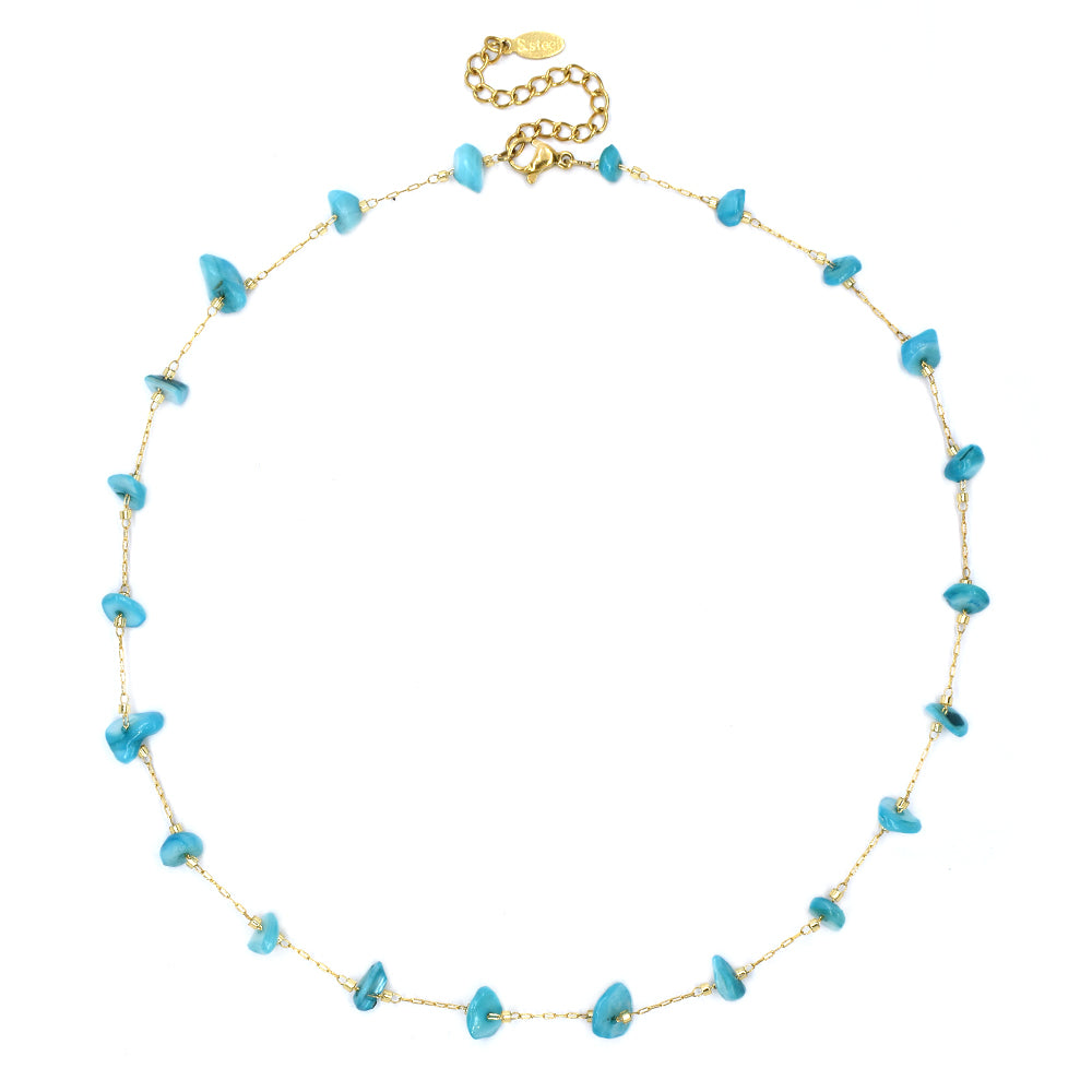 Stainless steel chip necklace - SSYN4644