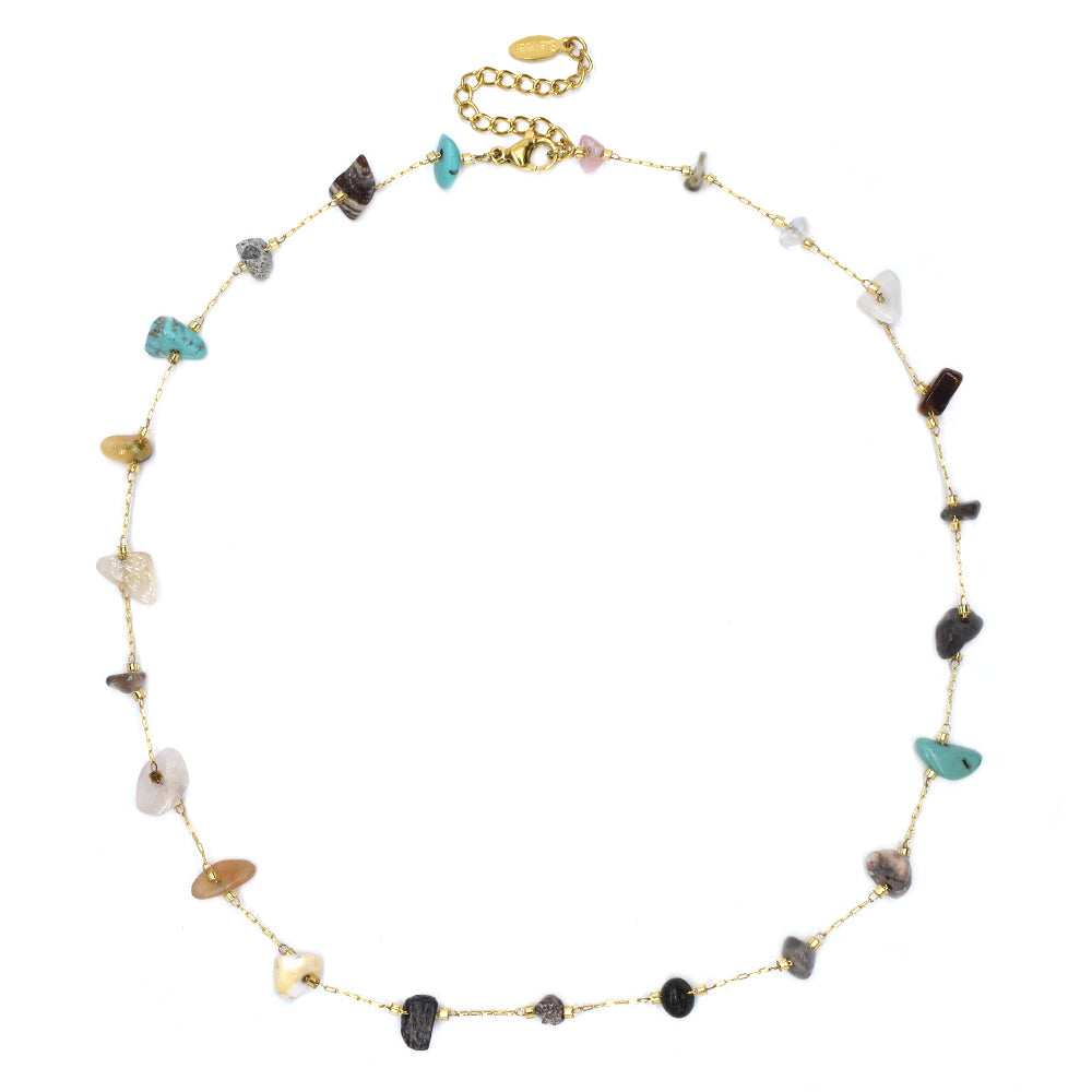 Stainless steel chip necklace - SSYN4644