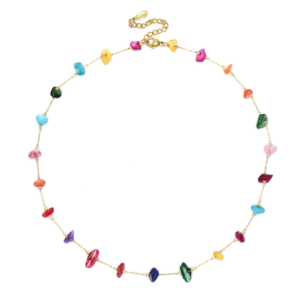 Stainless steel chip necklace - SSYN4644