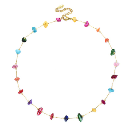 Stainless steel chip necklace - SSYN4644