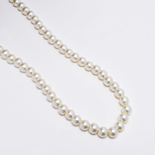 Stainless steel freshwater pearl necklace
