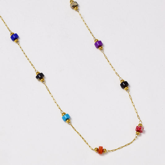 Stainless steel 50cm Multi Bead Necklace - SSYN4968