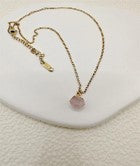Precious stone pendant Stainless steel necklace - SSYN4993