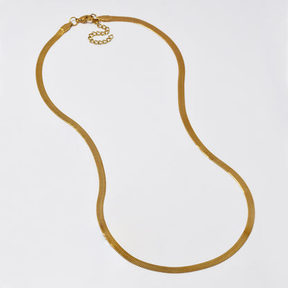 Stainless steel 4mm x 50cm herringbone chain - SSYN5014B