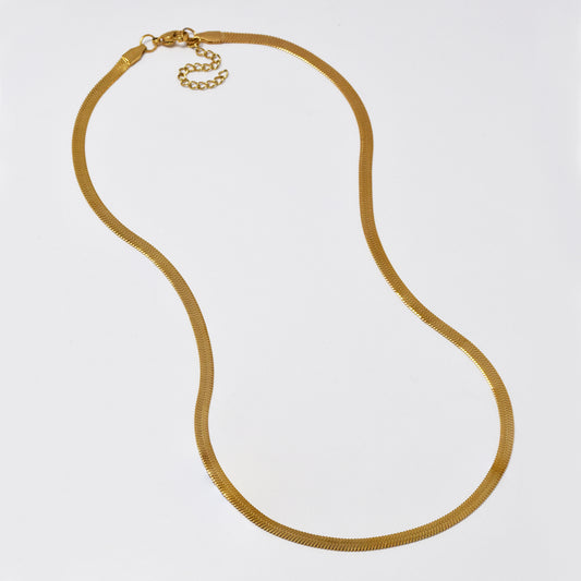 Stainless steel 4mm x 50cm herringbone chain - SSYN5014B