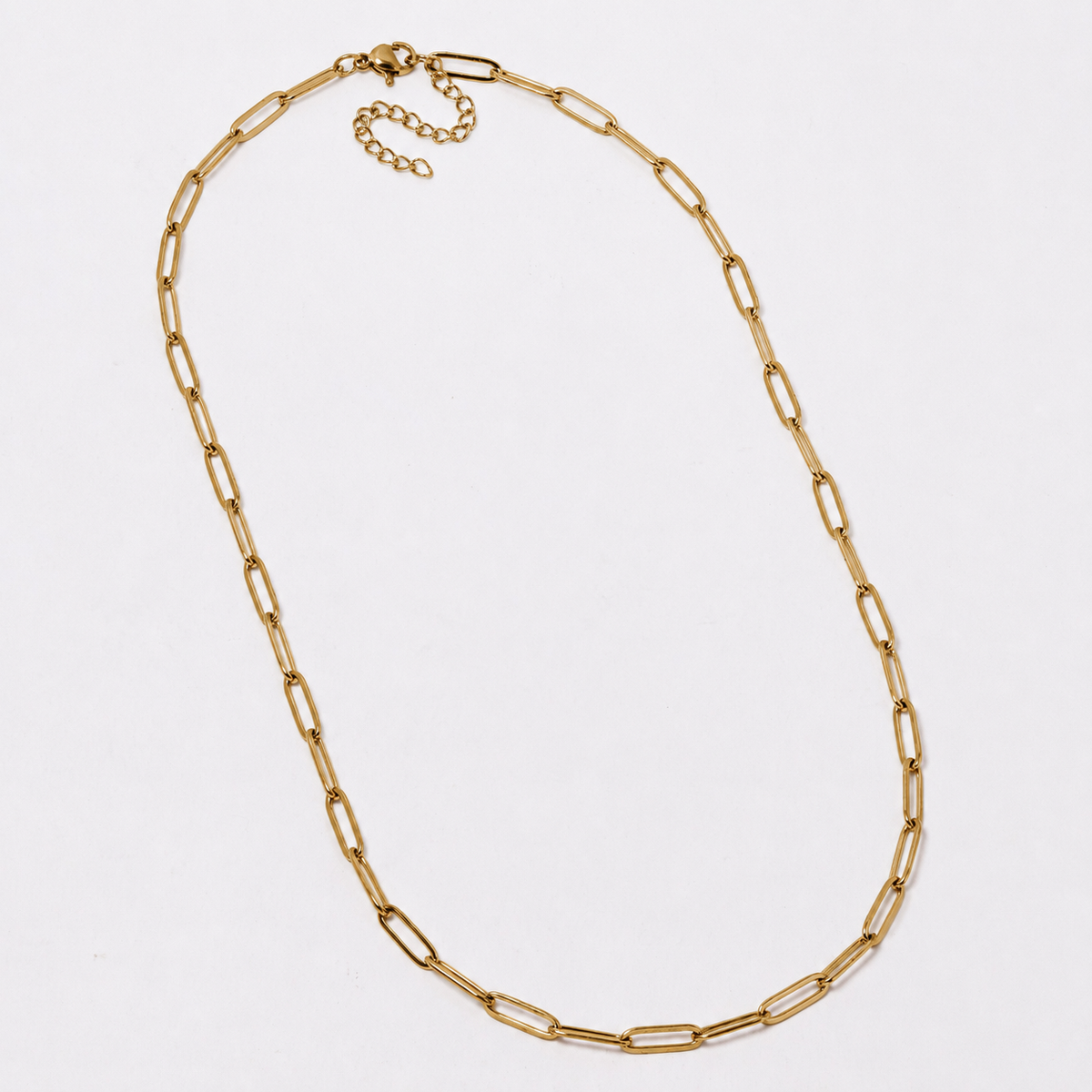 3 Pack Stainless steel 45+5cm paper clip link chain - SSYN5043