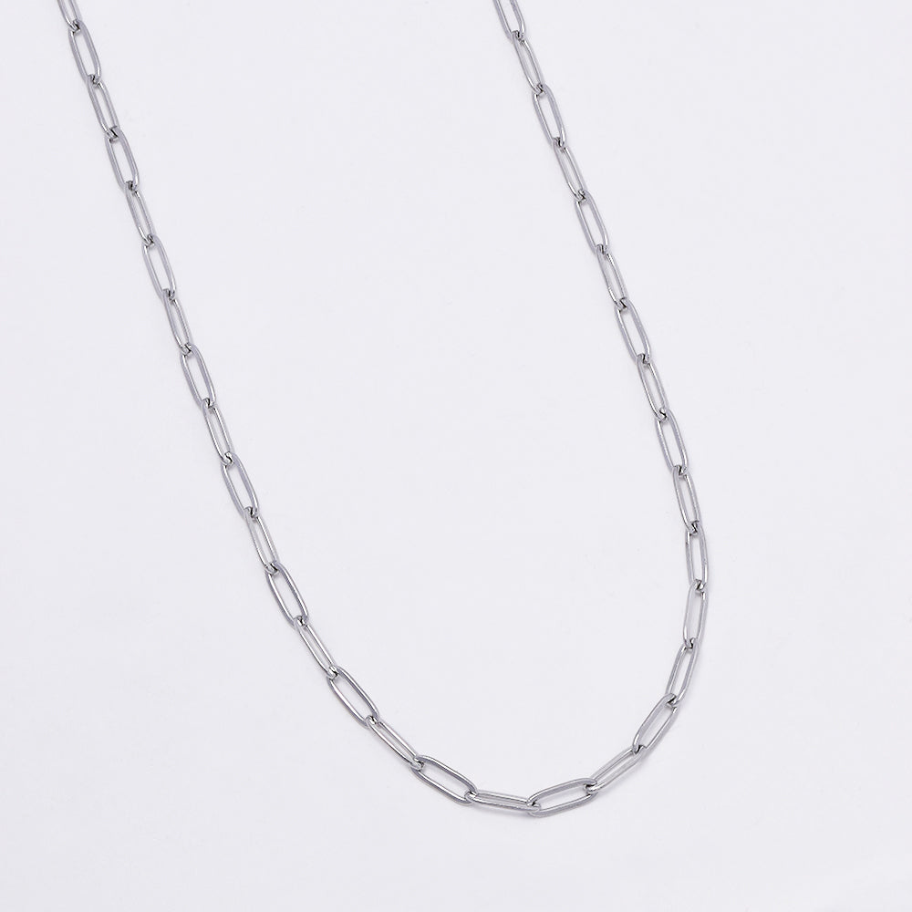 3 Pack Stainless steel 45+5cm paper clip link chain - SSYN5043
