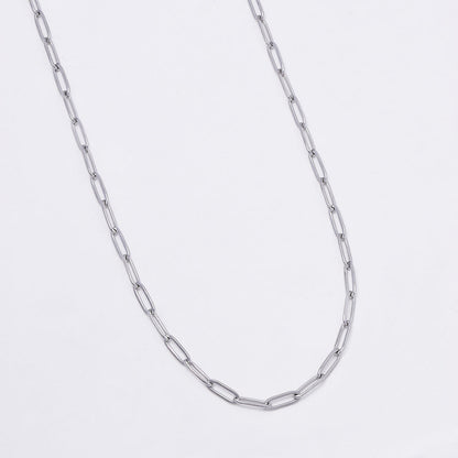 3 Pack Stainless steel 45+5cm paper clip link chain - SSYN5043