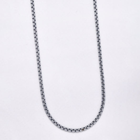 Stainless steel 2.5mm x 54.5cm round box chain - SSYN5280