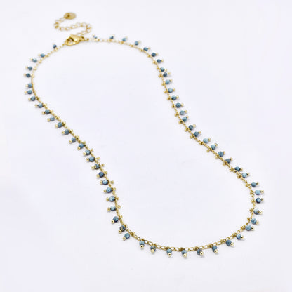 Stainless steel beaded necklace - SSYN5323