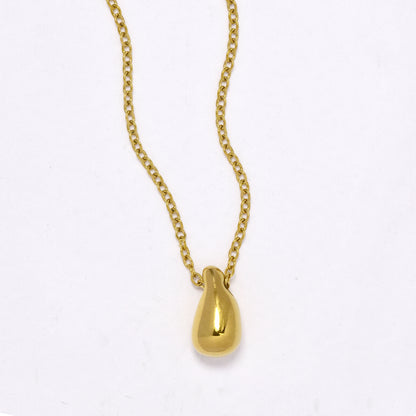 SSYN5881 - Steel teardrop necklace
