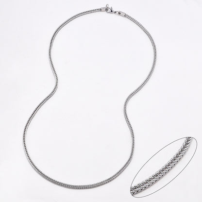 SSYN6581 - St Steel 59.7cm x 3mm square box chain