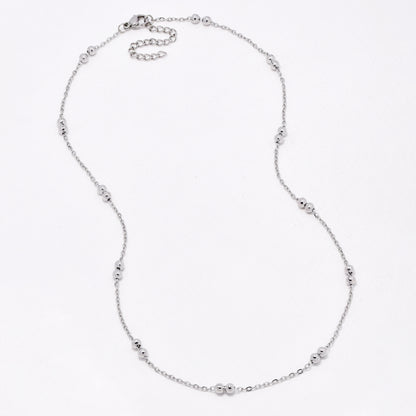 SSYN6624 - St Steel 2 pack 45cm + 5cm x 1.5mm ball chain necklace