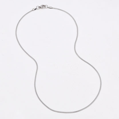 SSYN6636 - St Steel 3 pack 45cm x 1.8mm flat herringbone necklace