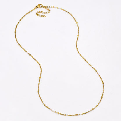 SSYN6650 - St Steel 3 pack 45cm + 5cm x 1.5mm ball chain necklace