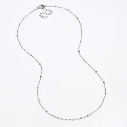 SSYN6650 - St Steel 3 pack 45cm + 5cm x 1.5mm ball chain necklace