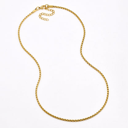 SSYN6651 - St Steel 2 pack 45cm + 5cm x 2mm box chain