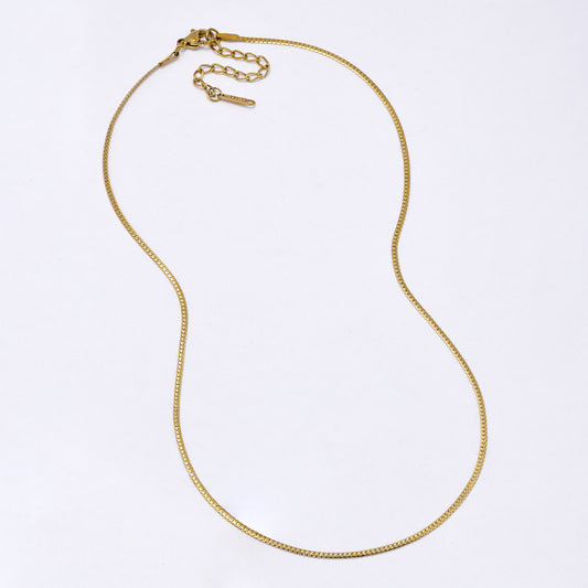 SSYN6944 - Steel 3 pack 41cm + 5cm x 1.5mm tight curb necklace