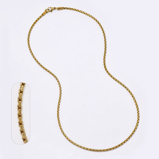 SSYN6947 - Steel 51.5cm x 2.2mm rounded box chain