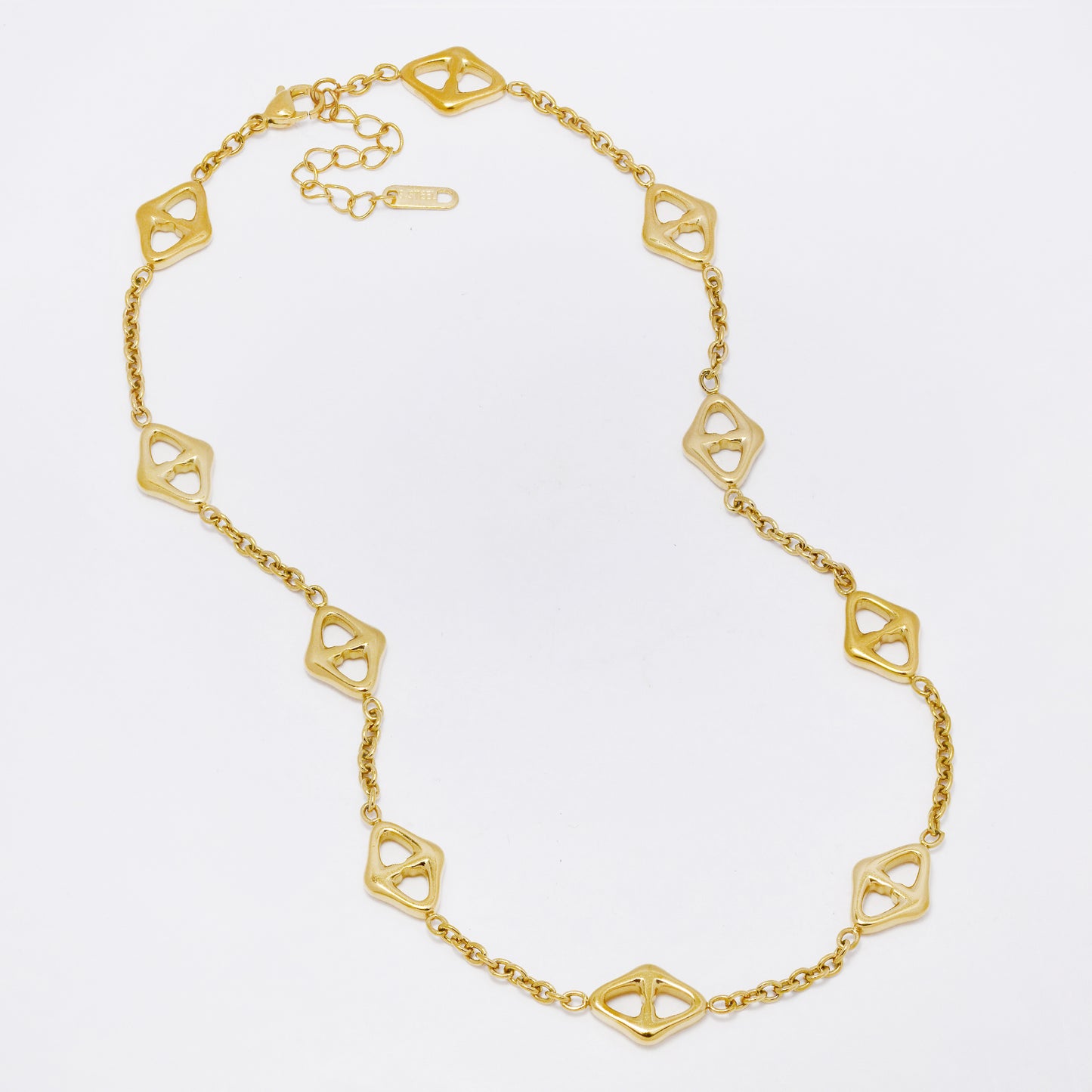 SSYN7286 - Steel 41cm + 5cm  mariner & anchor link bracelet