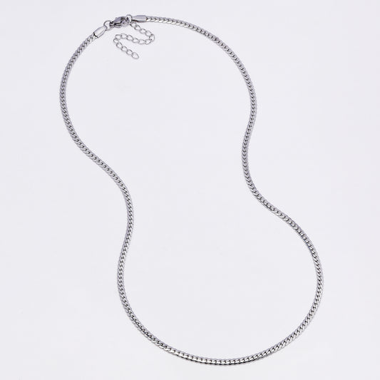 SSYN7293 - Steel 49.5cm + 5cm x 3mm tight curb chain