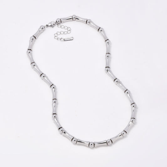 SSYN7768 - Steel 41cm + 5cm x 6mm bamboo & ball chain