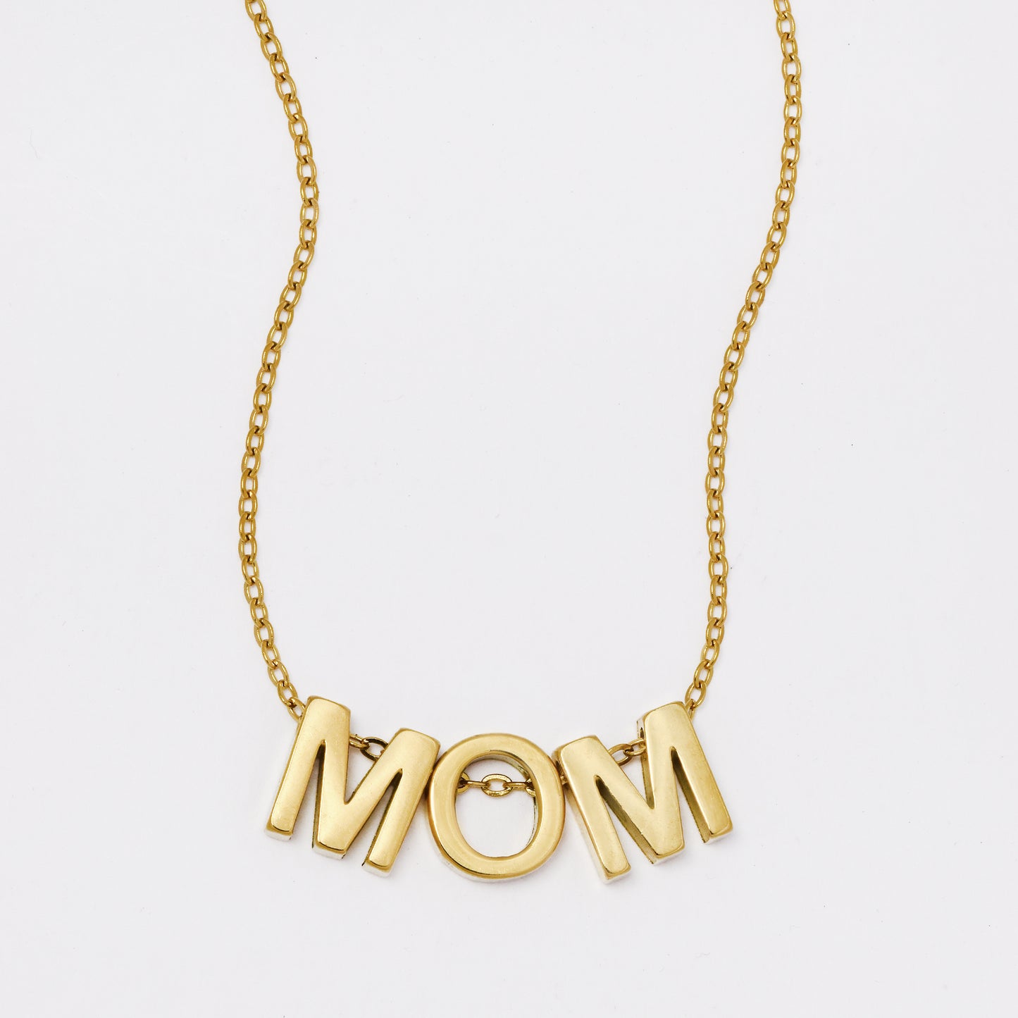 SSYN7803 - Steel 40cm + 5cm MOM necklace