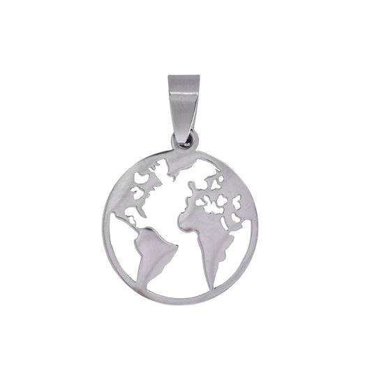 Buy 1 get 1 FREE - Stainless steel World Continent Pendant - SSYP3718