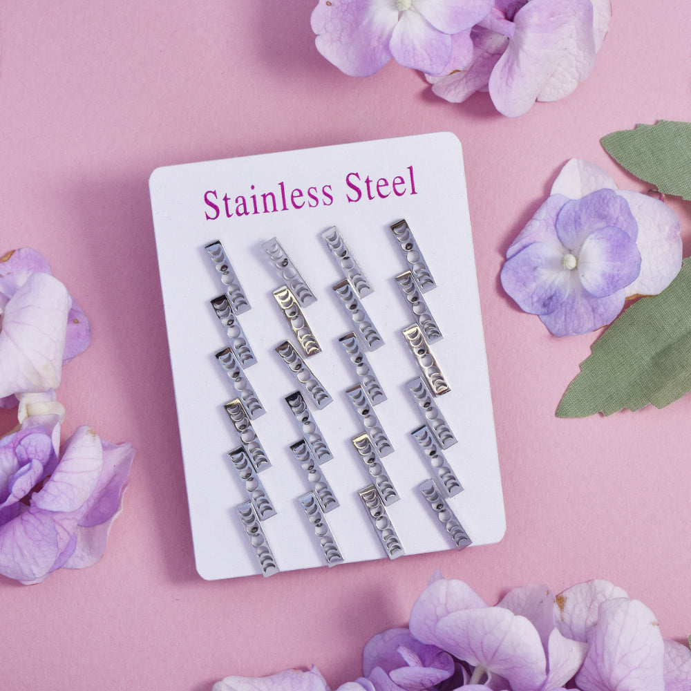 12 Pack Stainless steel cutout bar studs