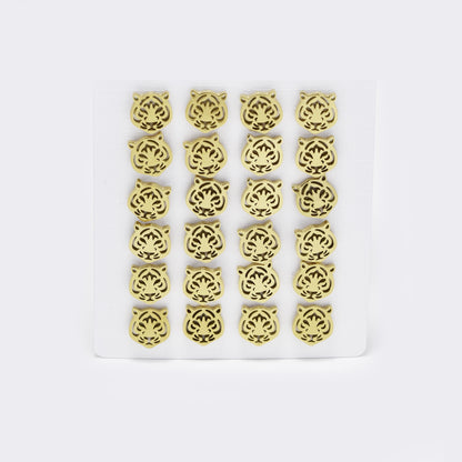 Stainless steel 12 pack tiger's head studs - SSYPK4964