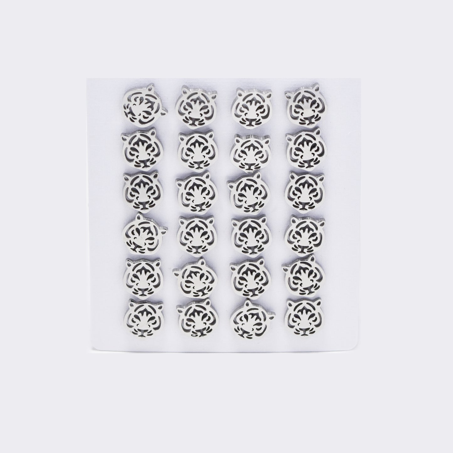 Stainless steel 12 pack tiger's head studs - SSYPK4964