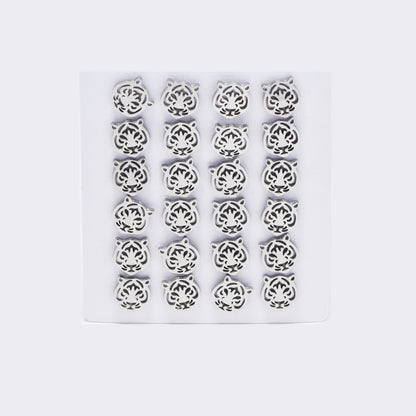 Stainless steel 12 pack tiger's head studs - SSYPK4964