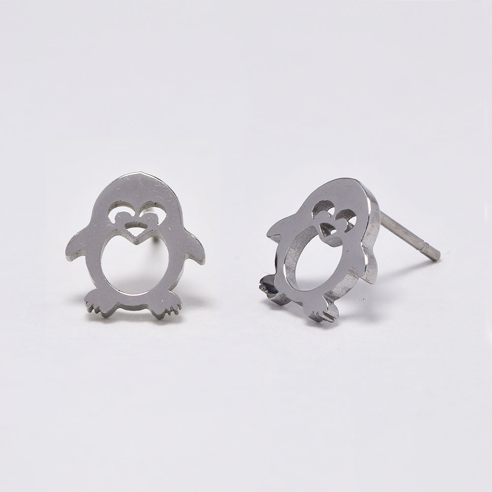12 Pack stainless steel penguin studs