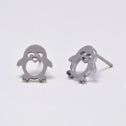 Stainless steel 12 pack penguin studs - SSYPK5160