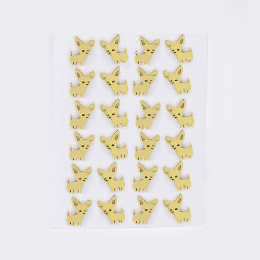 Stainless steel 12 pack puppy dog studs - SSYPK5381