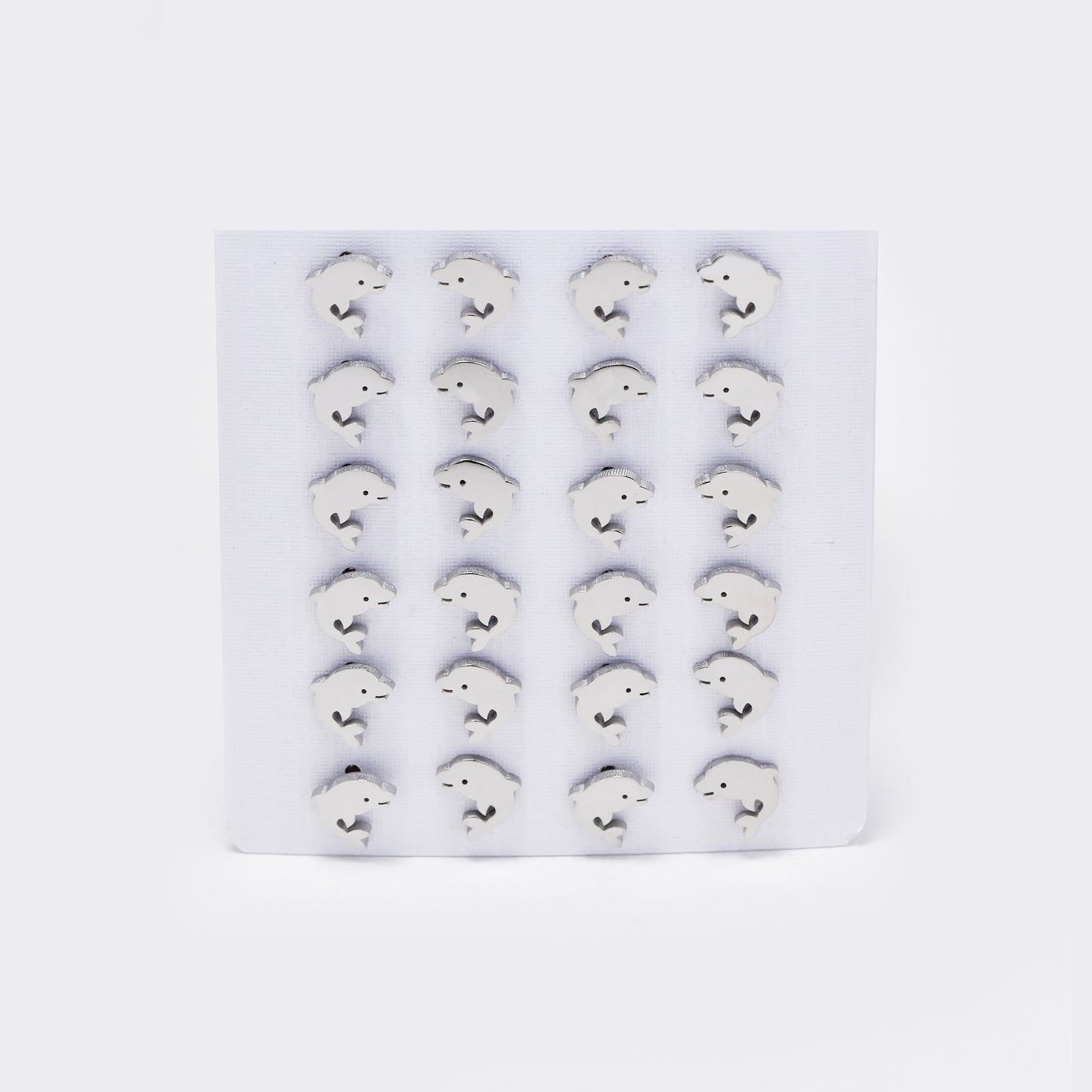 Stainless steel 12 pack dolphin studs - SSYPK5382