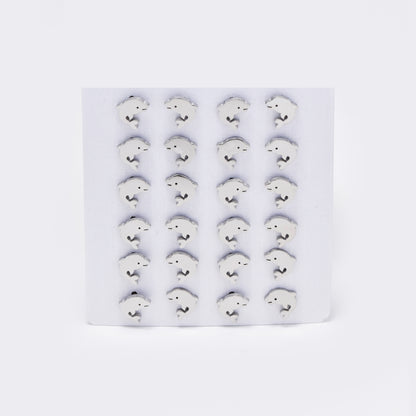 Stainless steel 12 pack dolphin studs - SSYPK5382