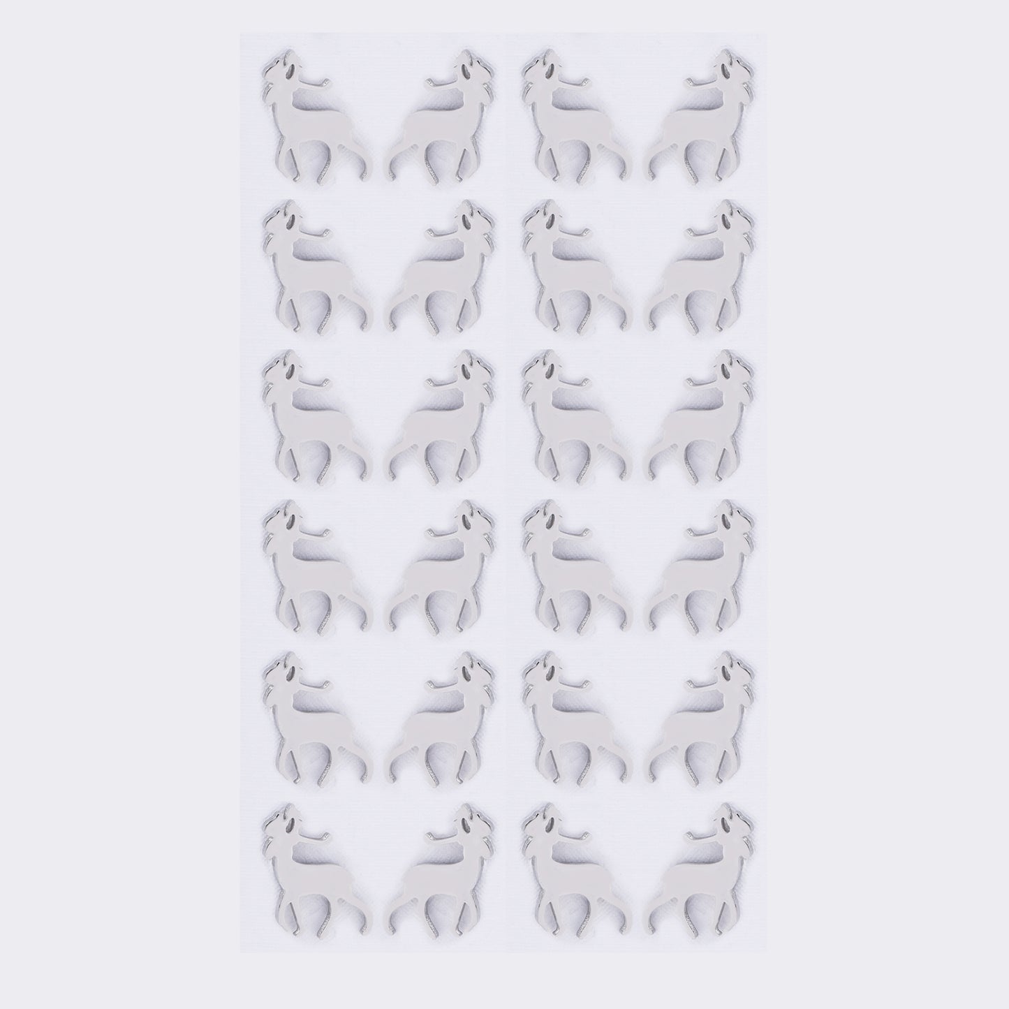 Stainless steel 12 pack reindeer studs - SSYPK5384